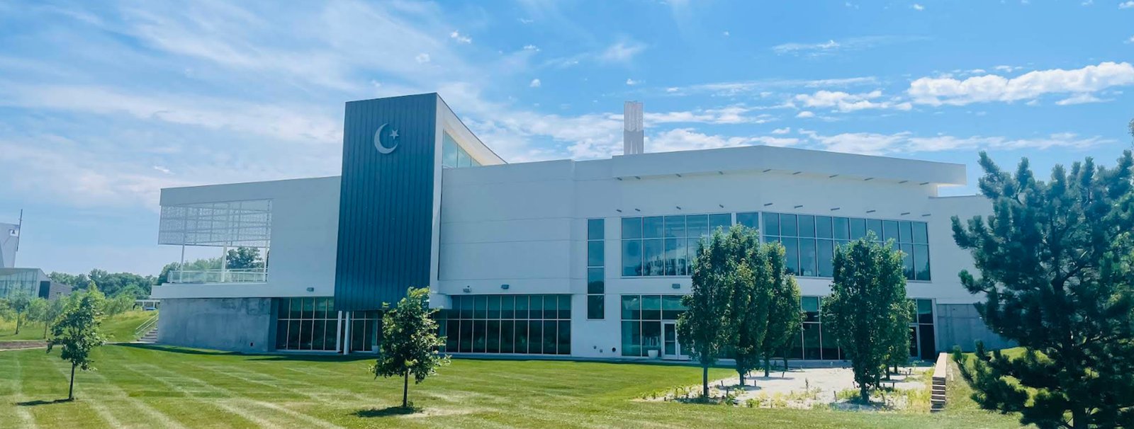 Exterior view of American Muslim Institute Omaha building